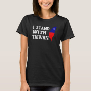 Jag älskar Taiwan jag står med Taiwan taiwanesisk T Shirt