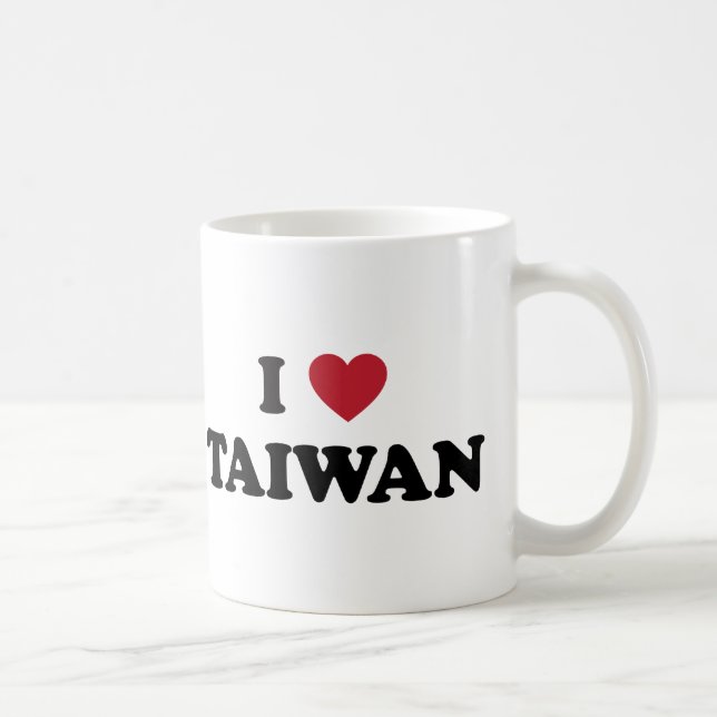 Jag älskar Taiwan Kaffemugg (Höger)