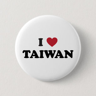 Jag älskar Taiwan Knapp