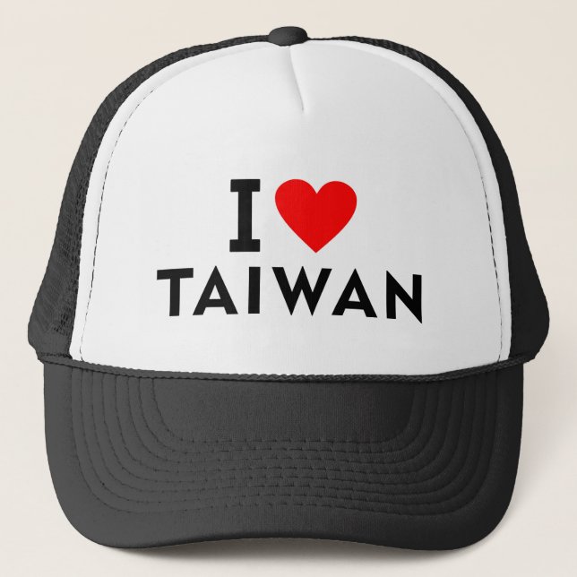 Jag älskar Taiwan land, något liknande somhjärta Keps (Framsida)