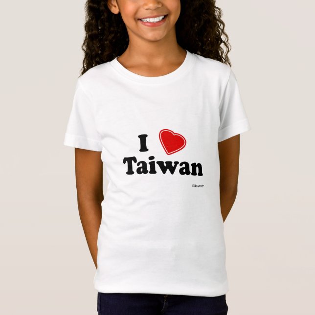 Jag älskar Taiwan Tee Shirt (Framsida)
