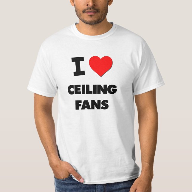 Jag älskar takfläktar tee shirt (Framsida)