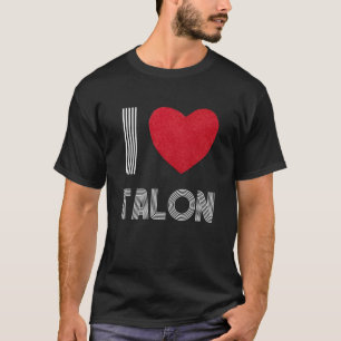 Jag älskar Talon Pojkvän Hjärta Vintage Födelsedag T Shirt
