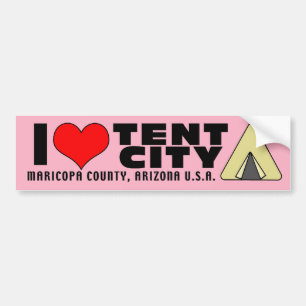 Jag älskar tältstaden Maricopa County Arizona AZ Bildekal