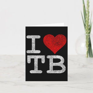 Jag älskar Tampa Bay I Heart Tb Florida fotboll Kort