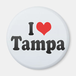 Jag älskar Tampa Magnet