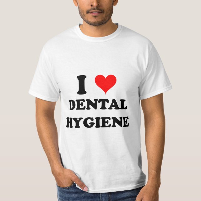 Jag älskar tand- hygien t shirt (Framsida)