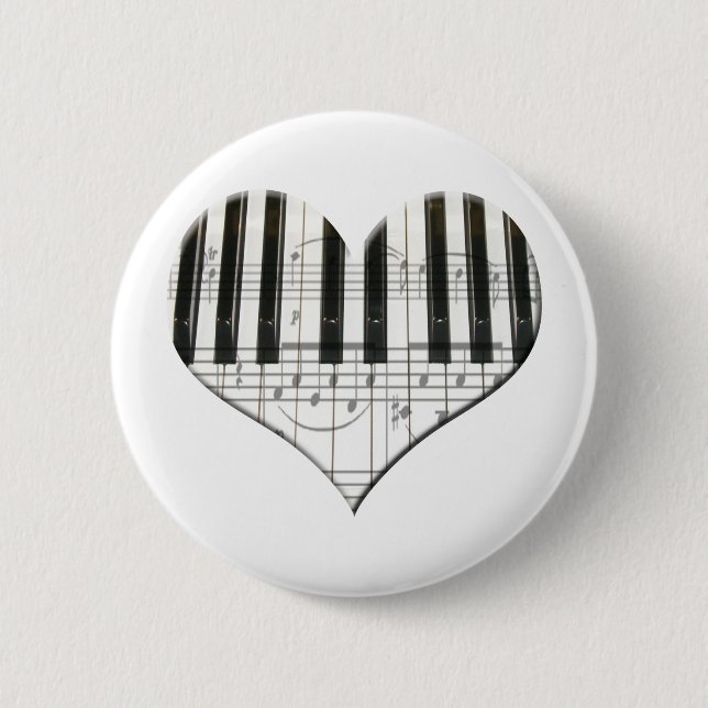 Jag älskar tangentbord för piano- eller knapp (Framsida)