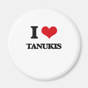 Jag älskar Tanukis Magnet