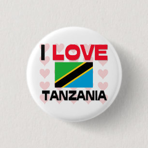 Jag älskar Tanzania Knapp