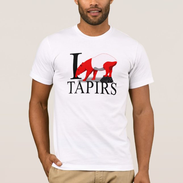 Jag älskar TapirsT-tröja Tee Shirt (Framsida)