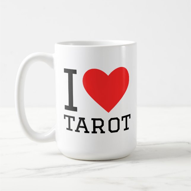 Jag älskar tarot kaffemugg (Vänster)