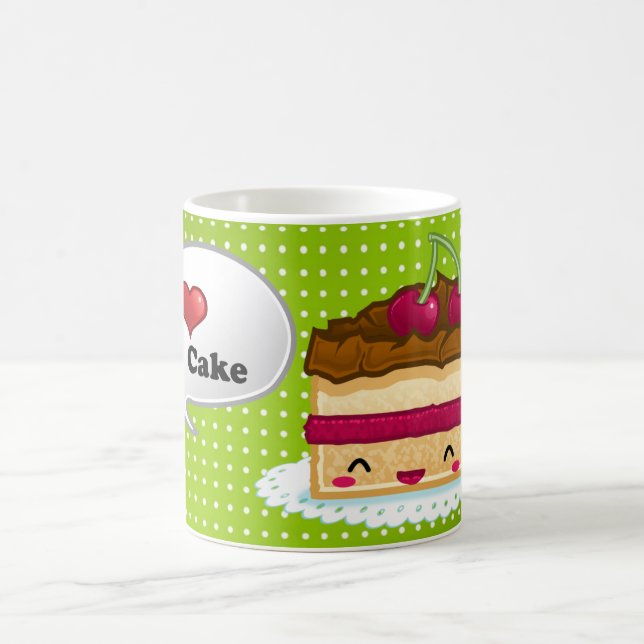 Jag älskar tårtan kaffemugg (Center)