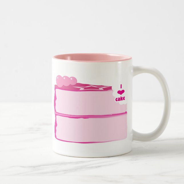 Jag älskar tårtan Två-Tonad mugg (Höger)