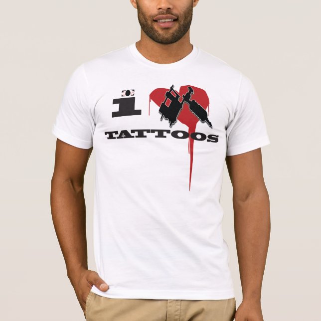 jag ÄLSKAR TATUERINGTSHIRTEN Tee Shirt (Framsida)