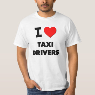 Jag älskar taxichaufförer t-shirt