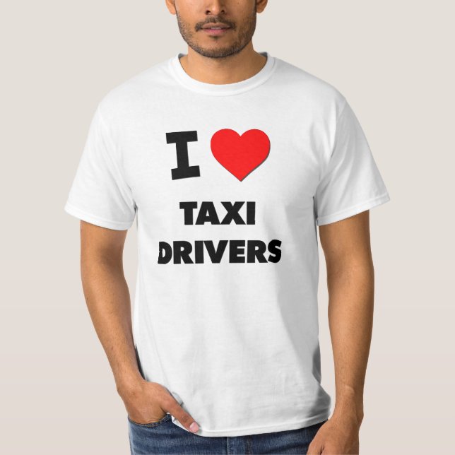 Jag älskar taxichaufförer tröja (Framsida)
