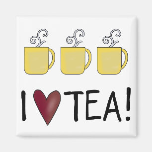 Jag älskar Tea Magnet