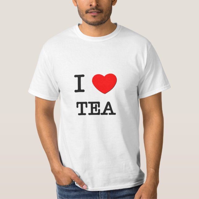 Jag älskar Tea Tee Shirt (Framsida)