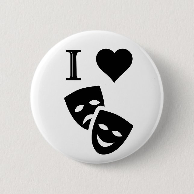 Jag älskar teater knapp (Framsida)