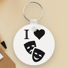Jag älskar teater nyckelring