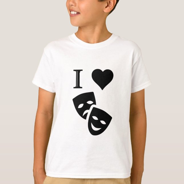 Jag älskar teater t-shirt (Framsida)