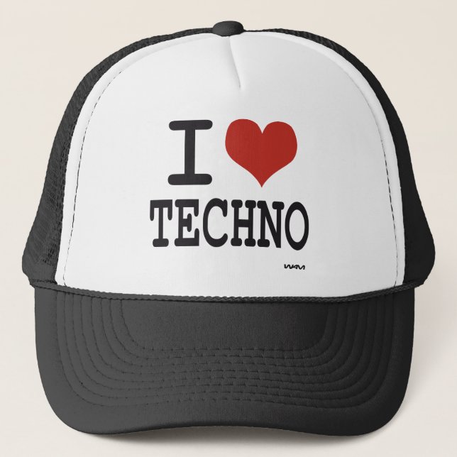Jag älskar techno keps (Framsida)