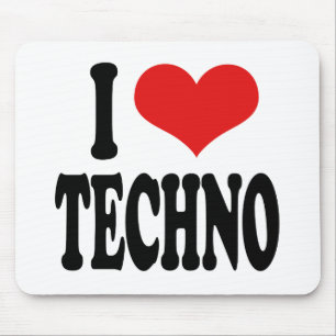 Jag älskar Techno Musmatta