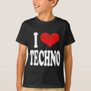 Jag älskar Techno T Shirt