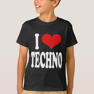 Jag älskar Techno T Shirt