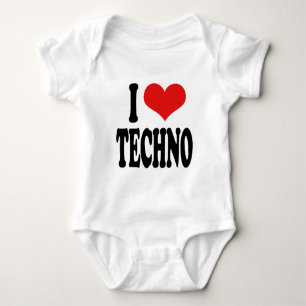 Jag älskar Techno T-shirt