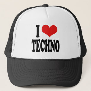 Jag älskar Techno Truckerkeps