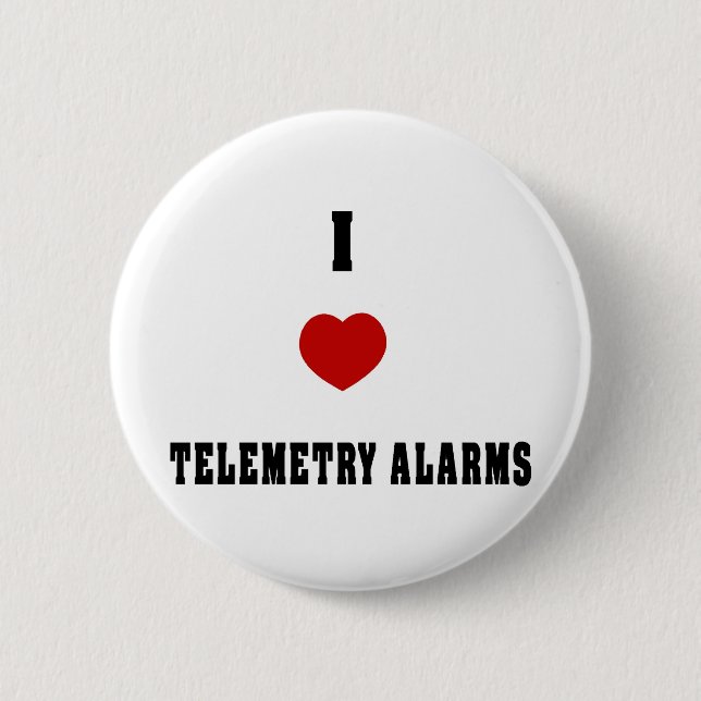Jag älskar Telemetrylarm Knapp (Framsida)