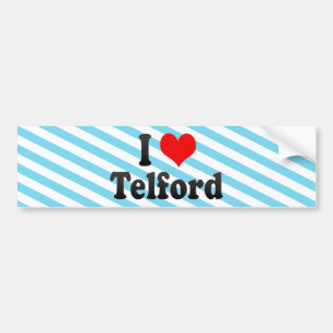 Jag älskar Telford, Storbritannien Bildekal