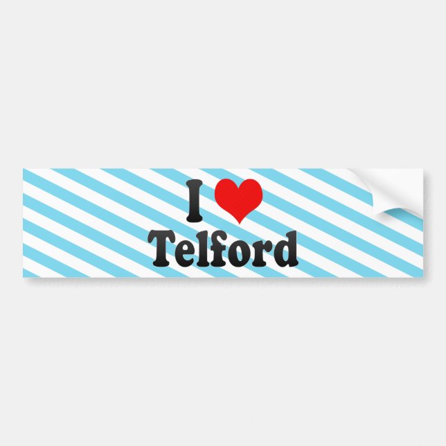 Jag älskar Telford, Storbritannien Bildekal (Framsidan)