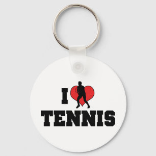 Jag älskar tennis nyckelring