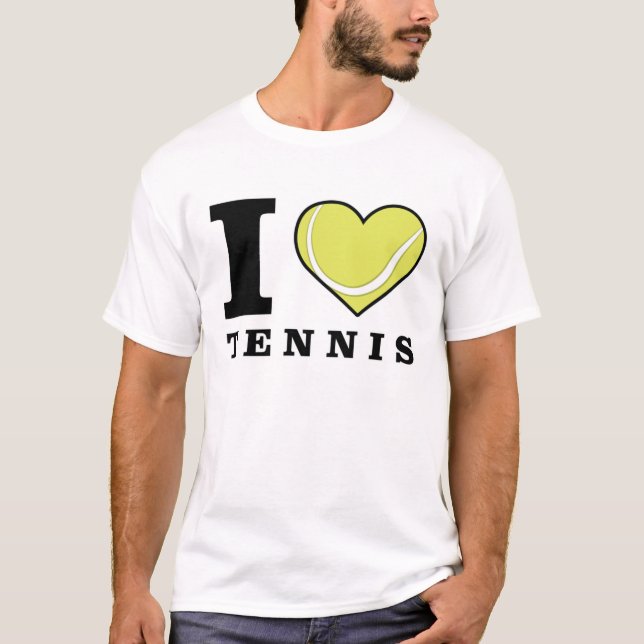 Jag älskar tennis t shirt (Framsida)