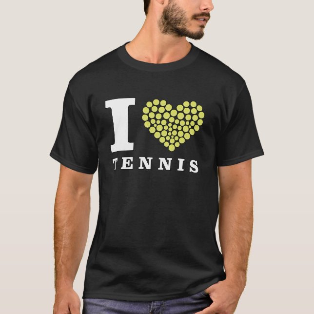 Jag älskar tennis t shirt (Framsida)