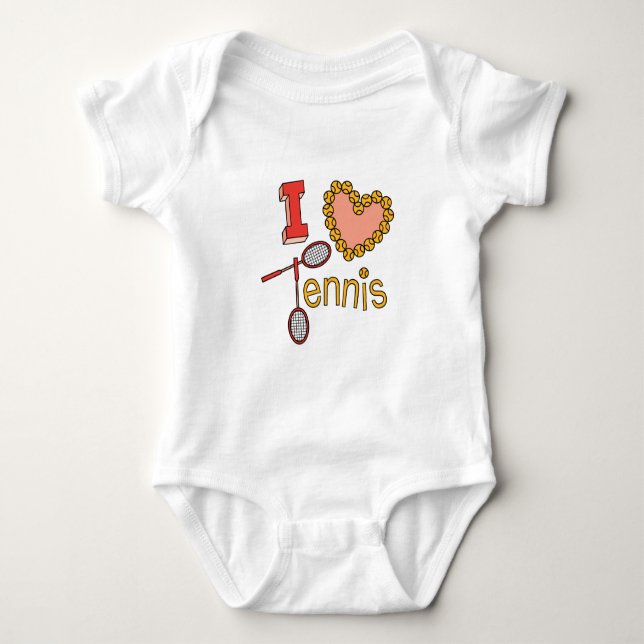 Jag älskar tennis tee (Framsida)