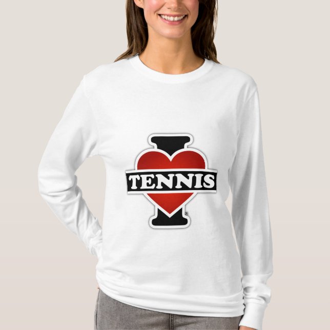 Jag älskar tennis tee shirt (Framsida)