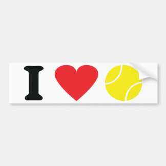 Jag älskar tennissymbolen bildekal