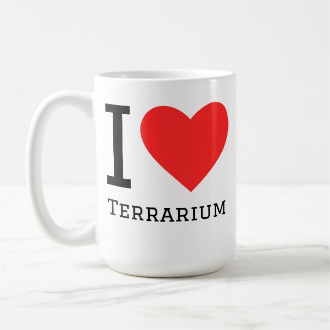 Jag älskar terrarium kaffemugg (Vänster)