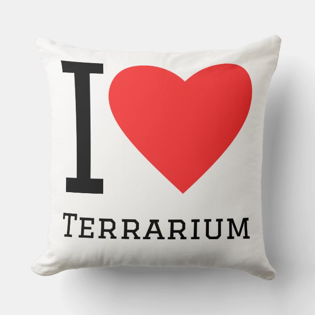 Jag älskar terrarium kudde (Framsida)