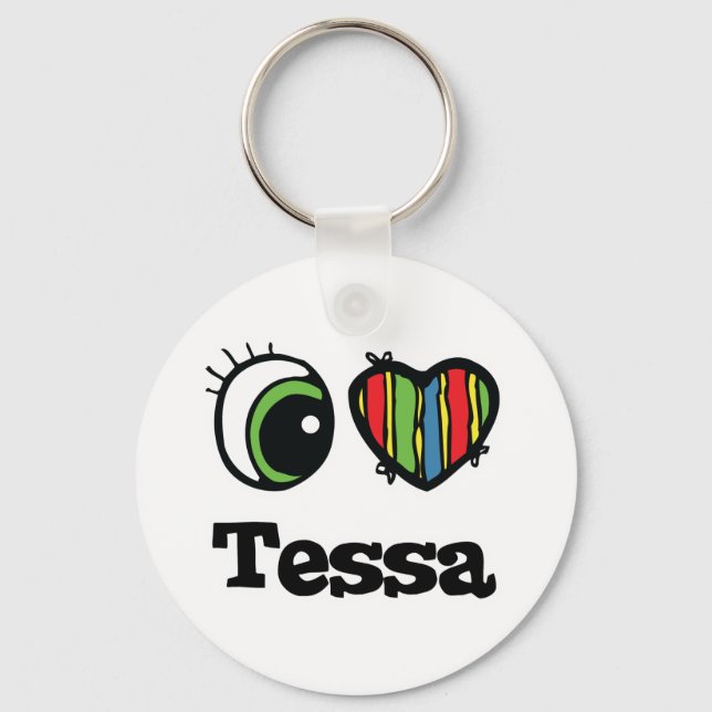 Jag älskar Tessa Nyckelring (Framsida)