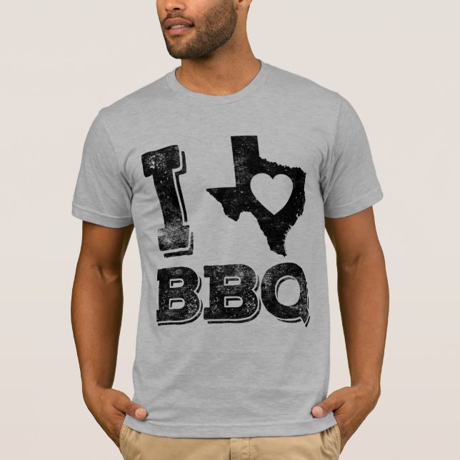 Jag älskar Texas BBQ 2 T-shirt (Framsida)