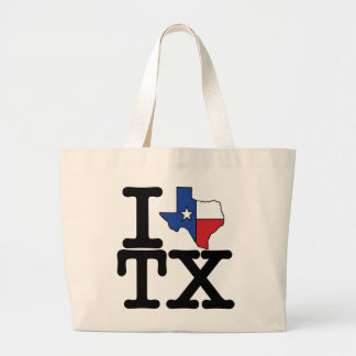 Jag älskar Texas hänger lös Jumbo Tygkasse