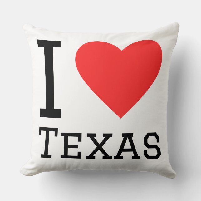 Jag älskar Texas  Kudde (Framsida)