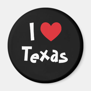 Jag älskar Texas Magnet
