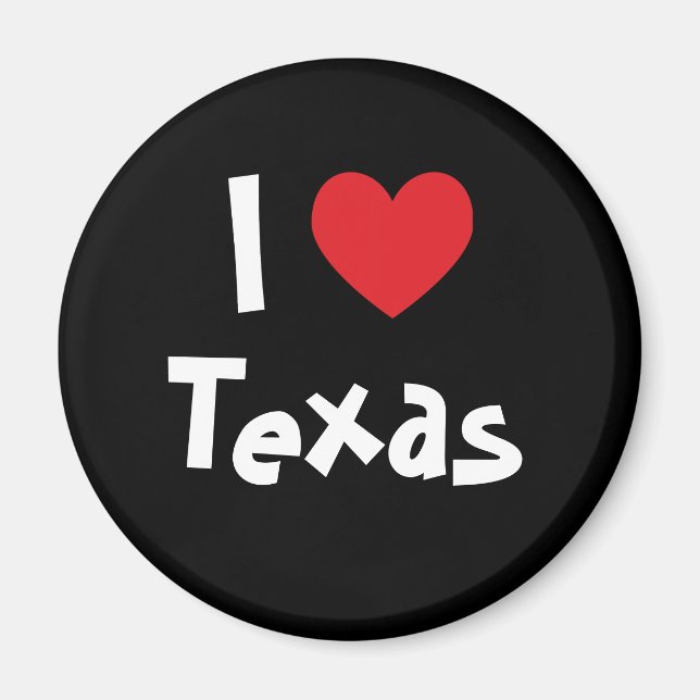 Jag älskar Texas Magnet (Framsidan)