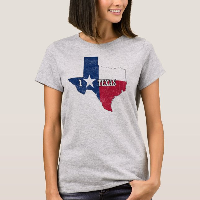 Jag älskar Texas T-shirt (Framsida)